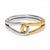 Interlok Curve Two Tone Hinge bangle