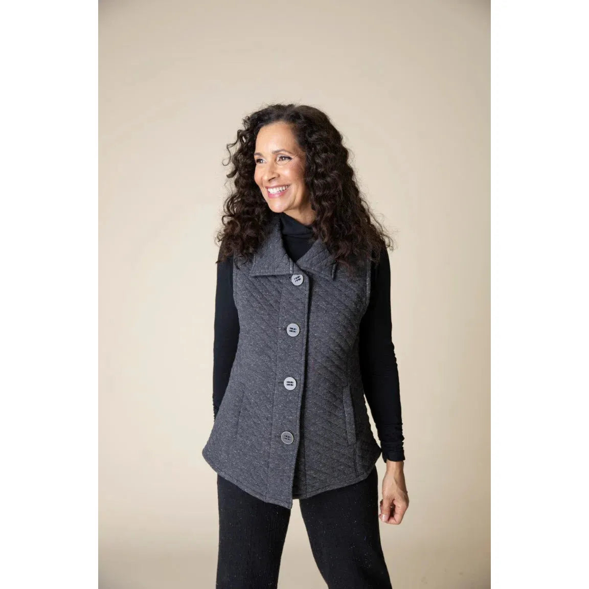 Quilted Knit Vest - Zinnias Gift Boutique