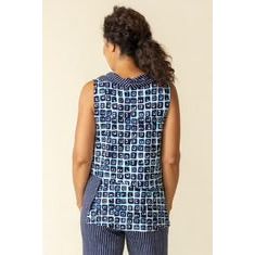 Core Travel Mixed Cowl Top - Navy - Zinnias Gift Boutique