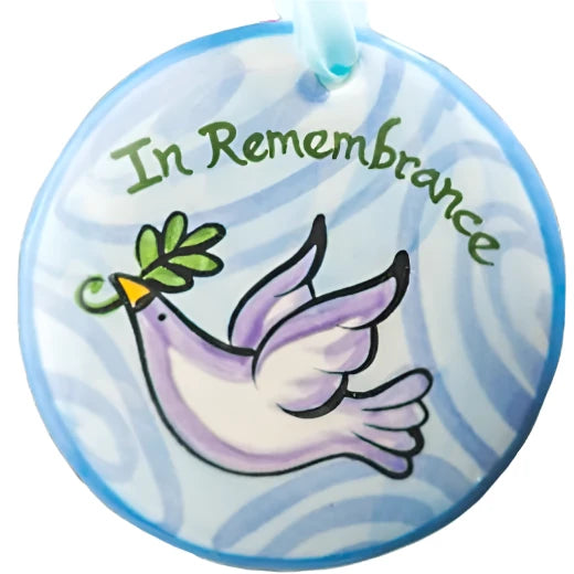 Hand‑Painted Ceramic Ornament - Zinnias Gift Boutique