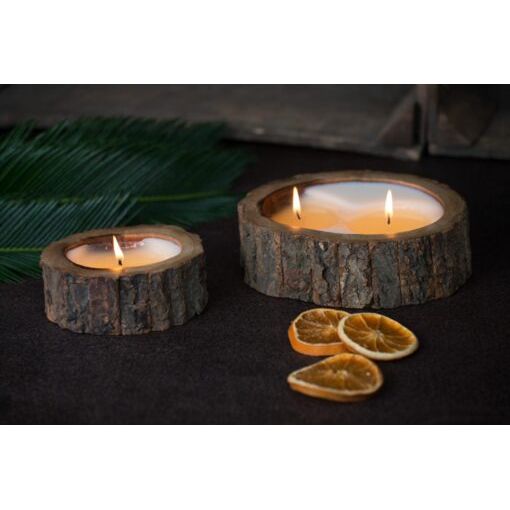 Irregular Treebark Candle