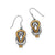 Interlok Harmony Two Tone French Wire Earrings - Zinnias Gift Boutique