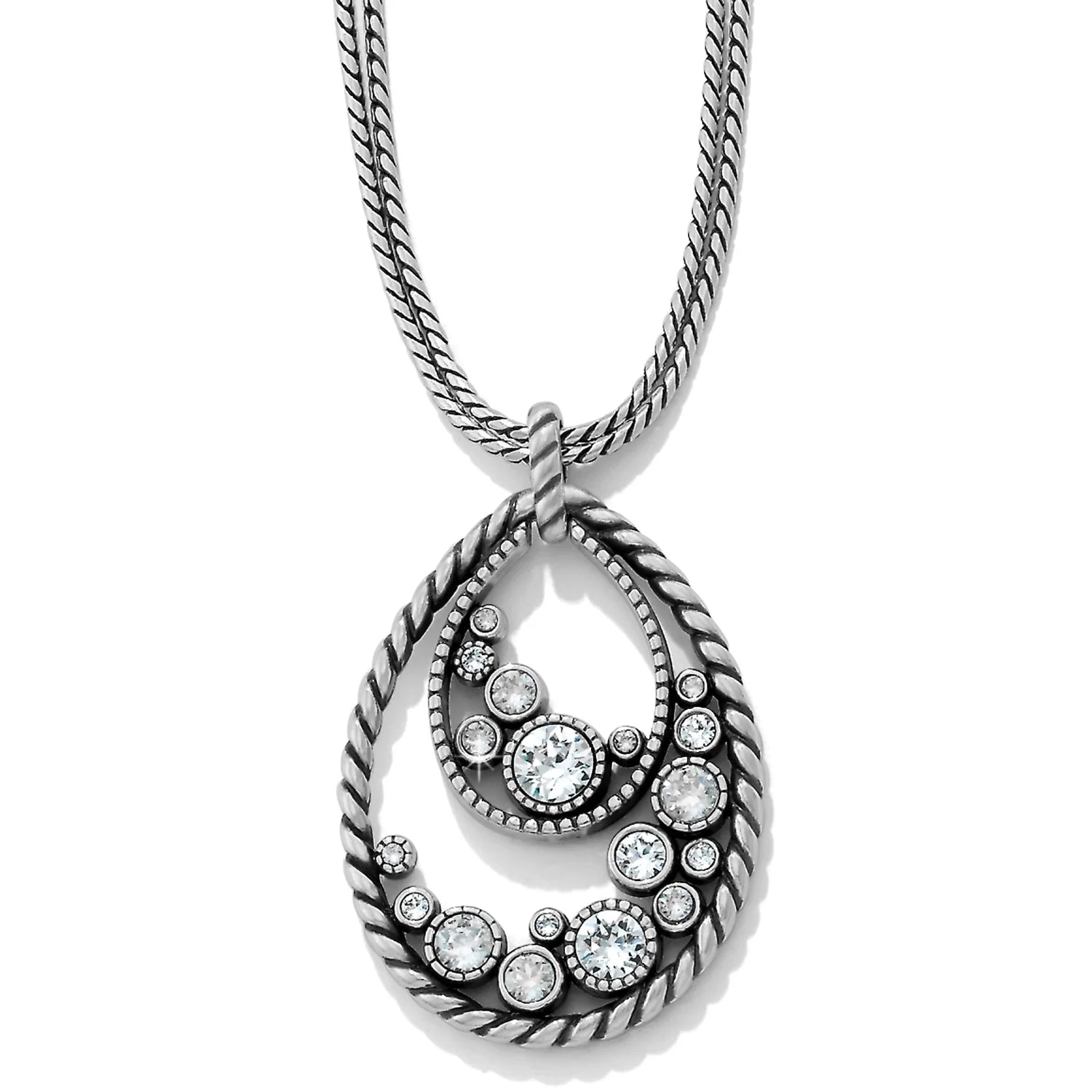 Crystal Halo Cnv Long Necklace - Zinnias Gift Boutique