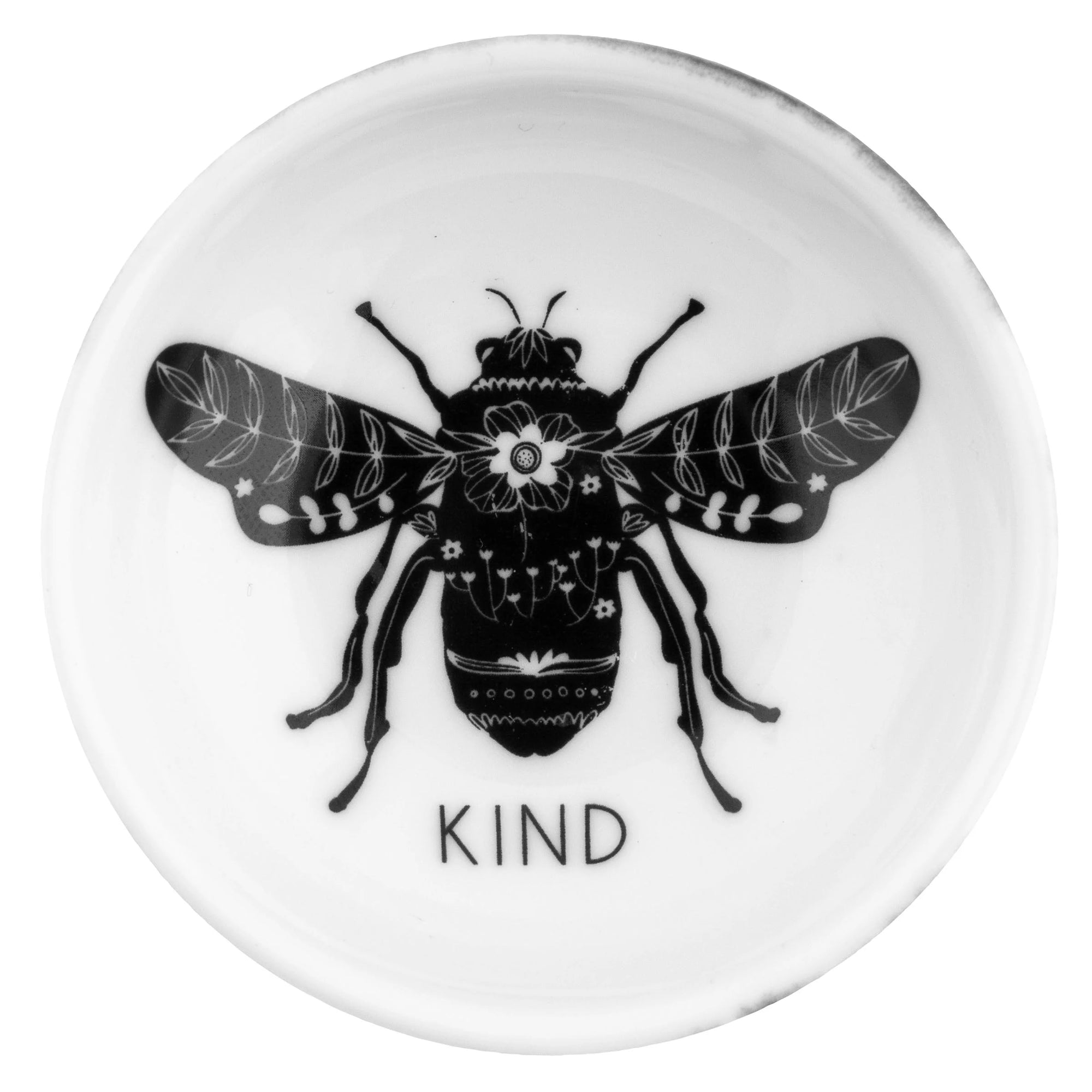 Boho B&W Ring Bowl Bee - Zinnias Gift Boutique