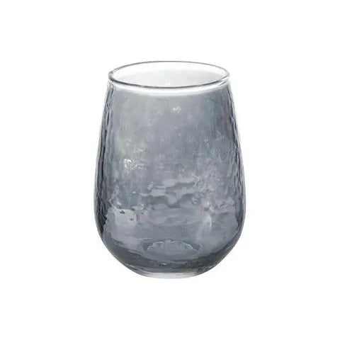 Hammered Stemless Wine Gray - Zinnias Gift Boutique