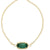 Elaina Gold Adjustable Chain Bracelet Emerald Cateye