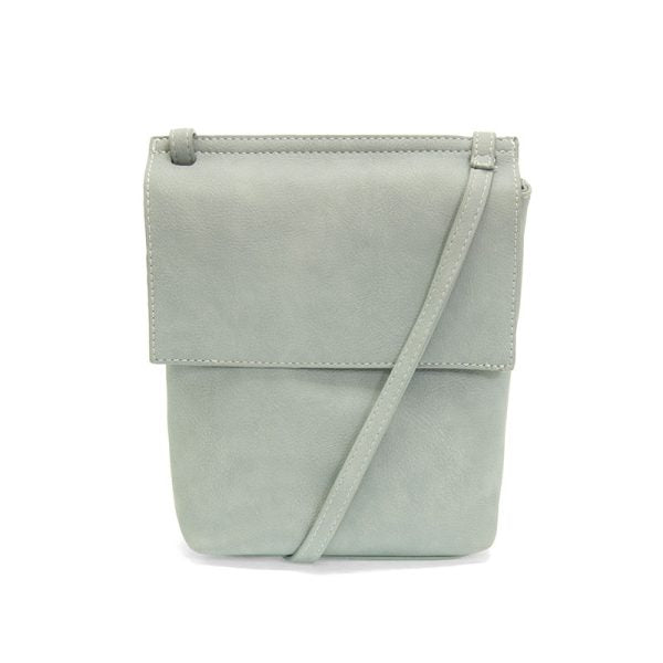Aimee Front Flap Crossbody Bag - Mineral Blue - Zinnias Gift Boutique