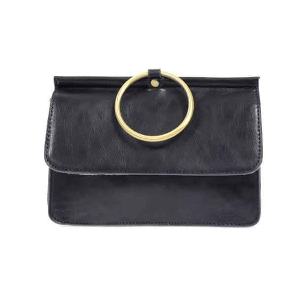 Aria Ring Bag - Navy/Gold - Zinnias Gift Boutique