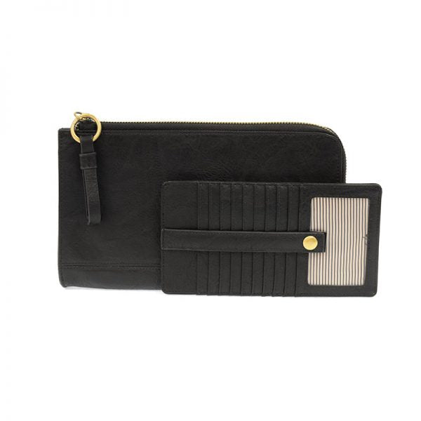 Karina Convertible Wristlet & Wallet - Black - Zinnias Gift Boutique