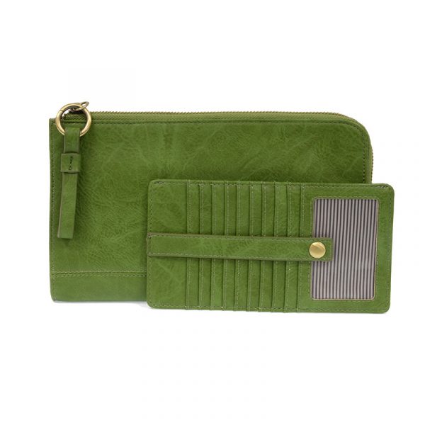 Karina Convertible Wristlet &amp; Wallet - Forever Green - Zinnias Gift Boutique