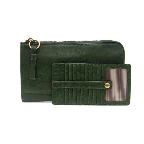 Karina Convertible Wristlet &amp; Wallet - Emerald Green - Zinnias Gift Boutique