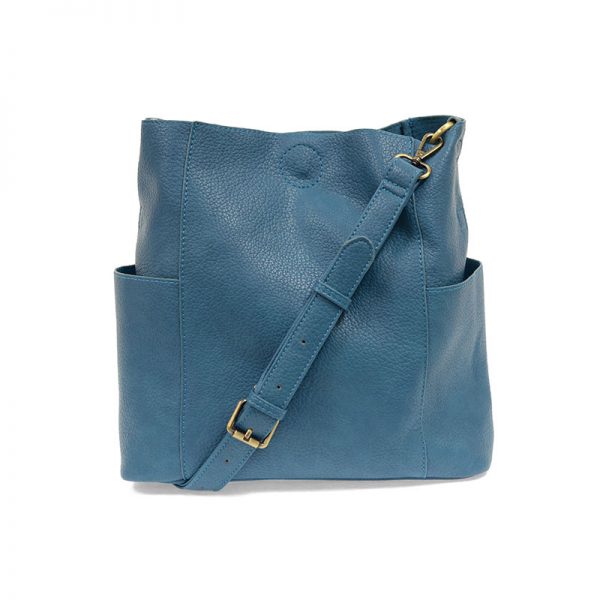 Peacock Kayleigh Side Pocket Bucket Bag - Zinnias Gift Boutique