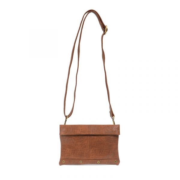 Kiara Foldover Convertible Crossbody Saddle - Zinnias Gift Boutique