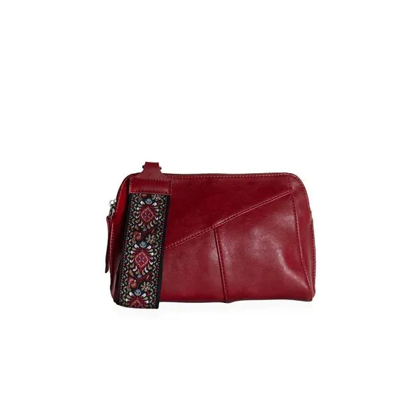 Gigi Crossbody with Woven Wrist Strap - Zinnias Gift Boutique