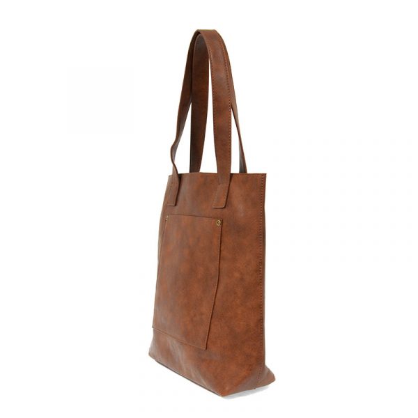 Charlie North/South Tote - Saddle - Zinnias Gift Boutique