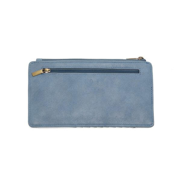 New Kara Distressed Wallet - Bluebird Skies - Zinnias Gift Boutique