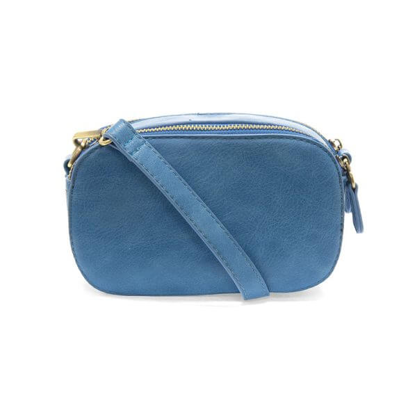 Layne Double Zip Mini Camera Crossbody - Surf Blue - Zinnias Gift Boutique