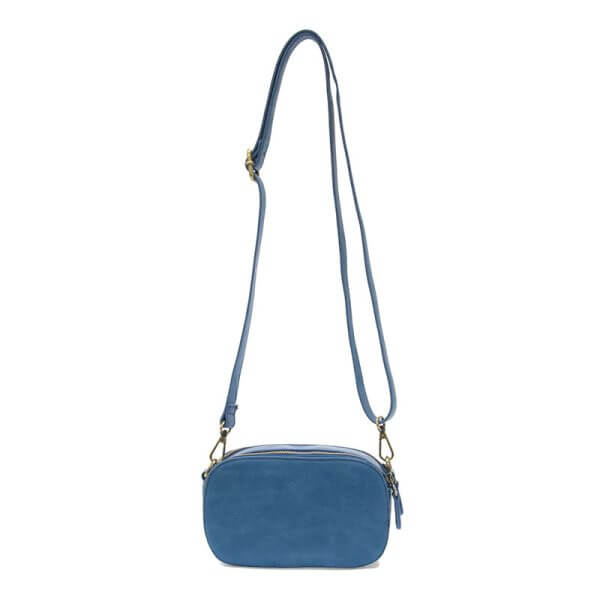 Layne Double Zip Mini Camera Crossbody - Surf Blue - Zinnias Gift Boutique