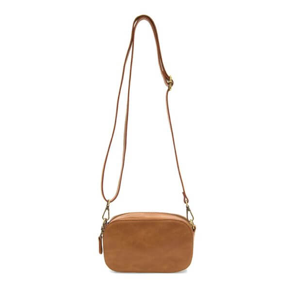 Layne Double Zip Mini Camera Crossbody - Hazelnut - Zinnias Gift Boutique