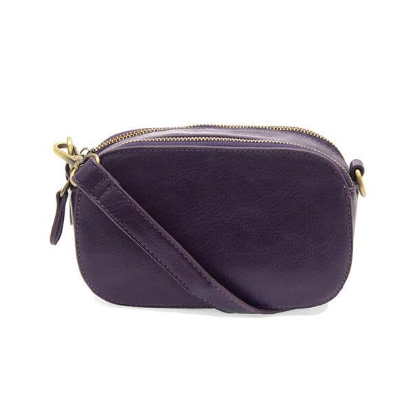 Layne Double Zip Mini Camera Crossbody - Mystic Purple - Zinnias Gift Boutique