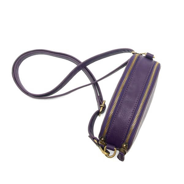 Layne Double Zip Mini Camera Crossbody - Mystic Purple - Zinnias Gift Boutique