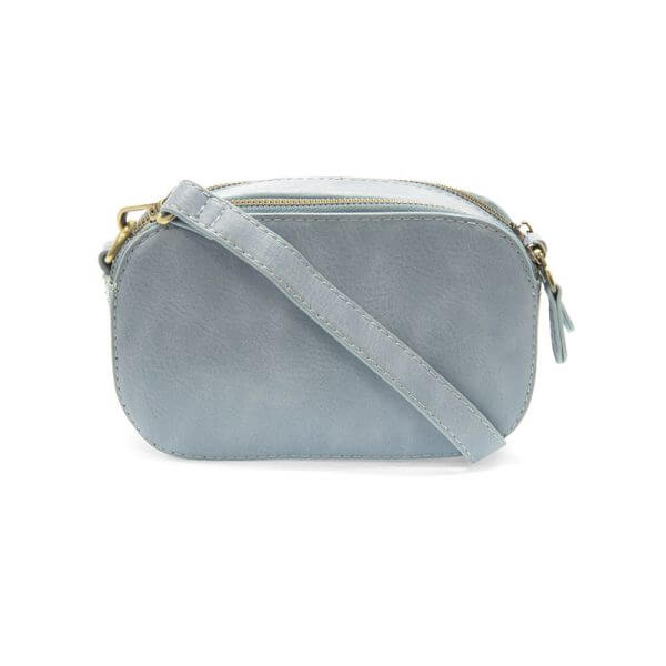 Layne Double Zip Mini Camera Crossbody Wedgewood Blue - Zinnias Gift Boutique