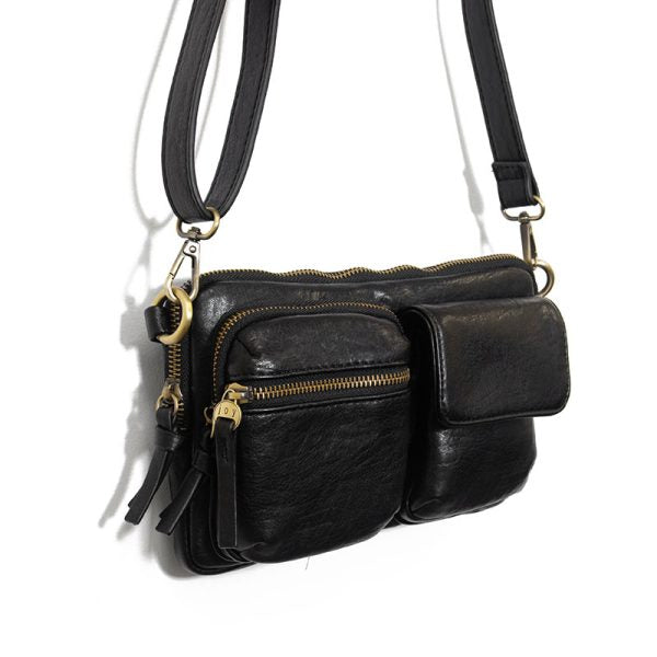 Kendra Cargo Pocket Sling - Black - Zinnias Gift Boutique