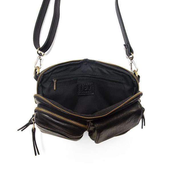 Kendra Cargo Pocket Sling - Black - Zinnias Gift Boutique