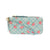 Chloe Printed Zip Around Wallet Wristlet - Blue Plaid Watermelons - Zinnias Gift Boutique