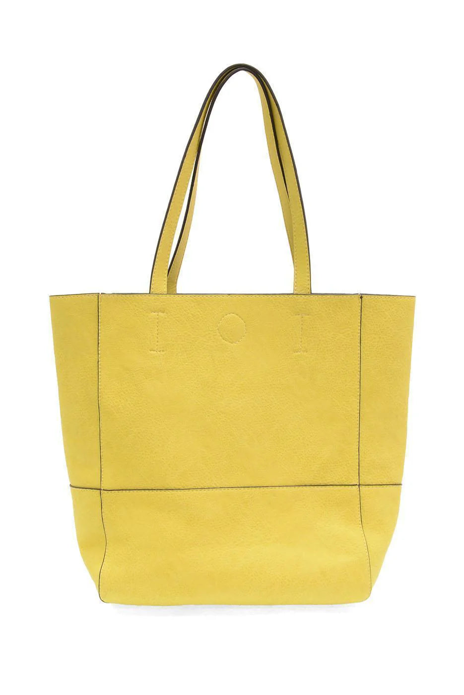 JoySusan Faith Raw Edge Tote Purse with natural leather finish and raw edge design, carrying handle and spacious interior.