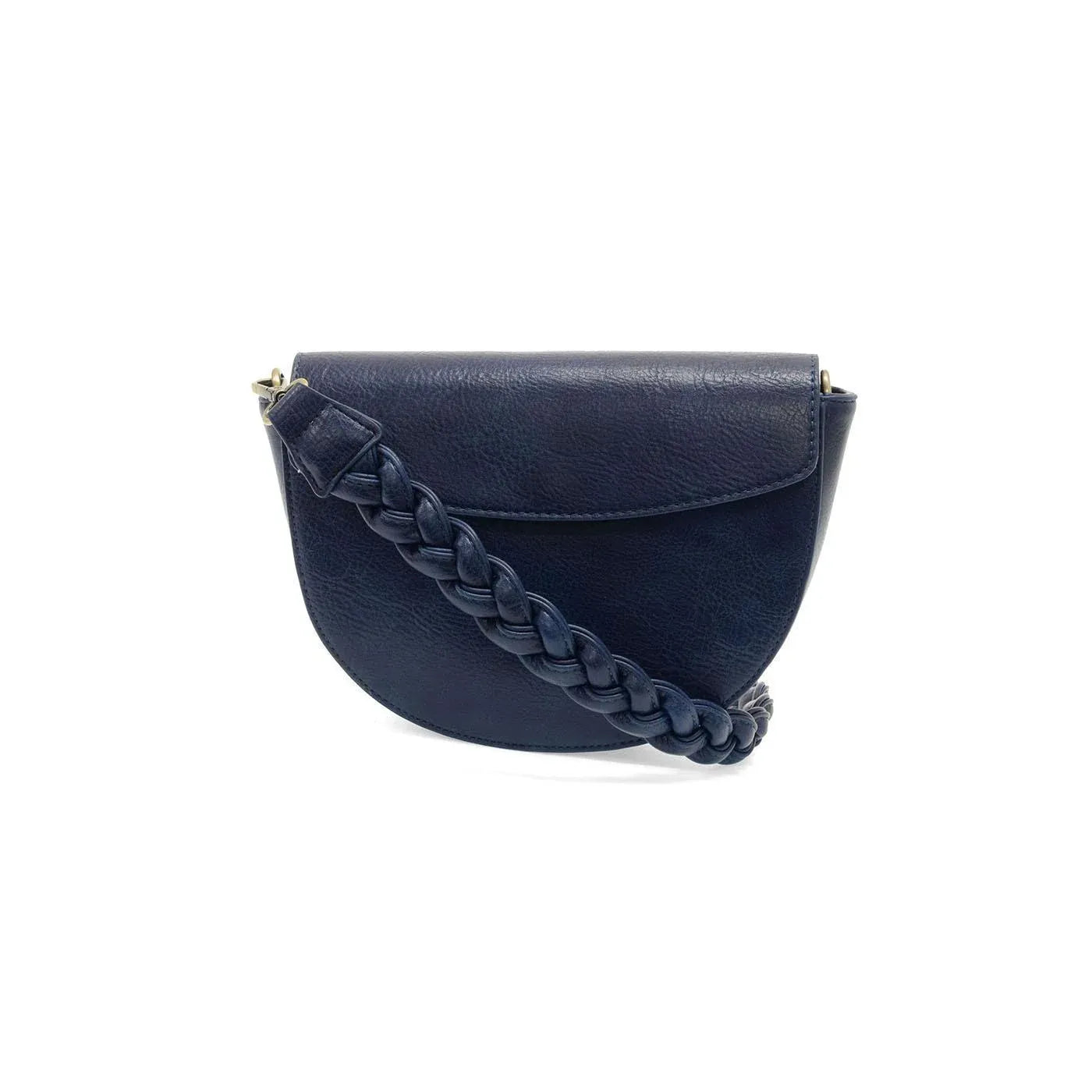 Linda Crescent Crossbody w/ Braided Strap