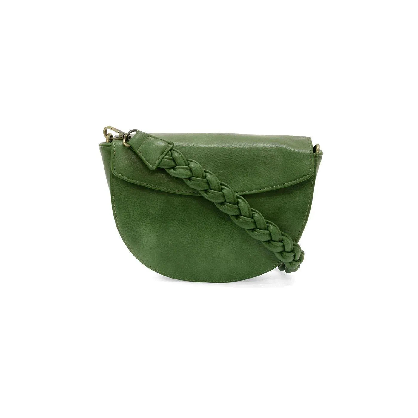 Linda Crescent Crossbody w/ Braided Strap