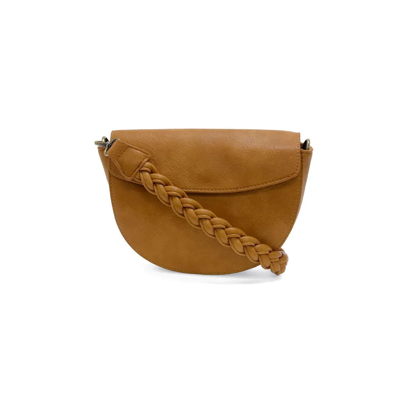Linda Crescent Crossbody w/ Braided Strap