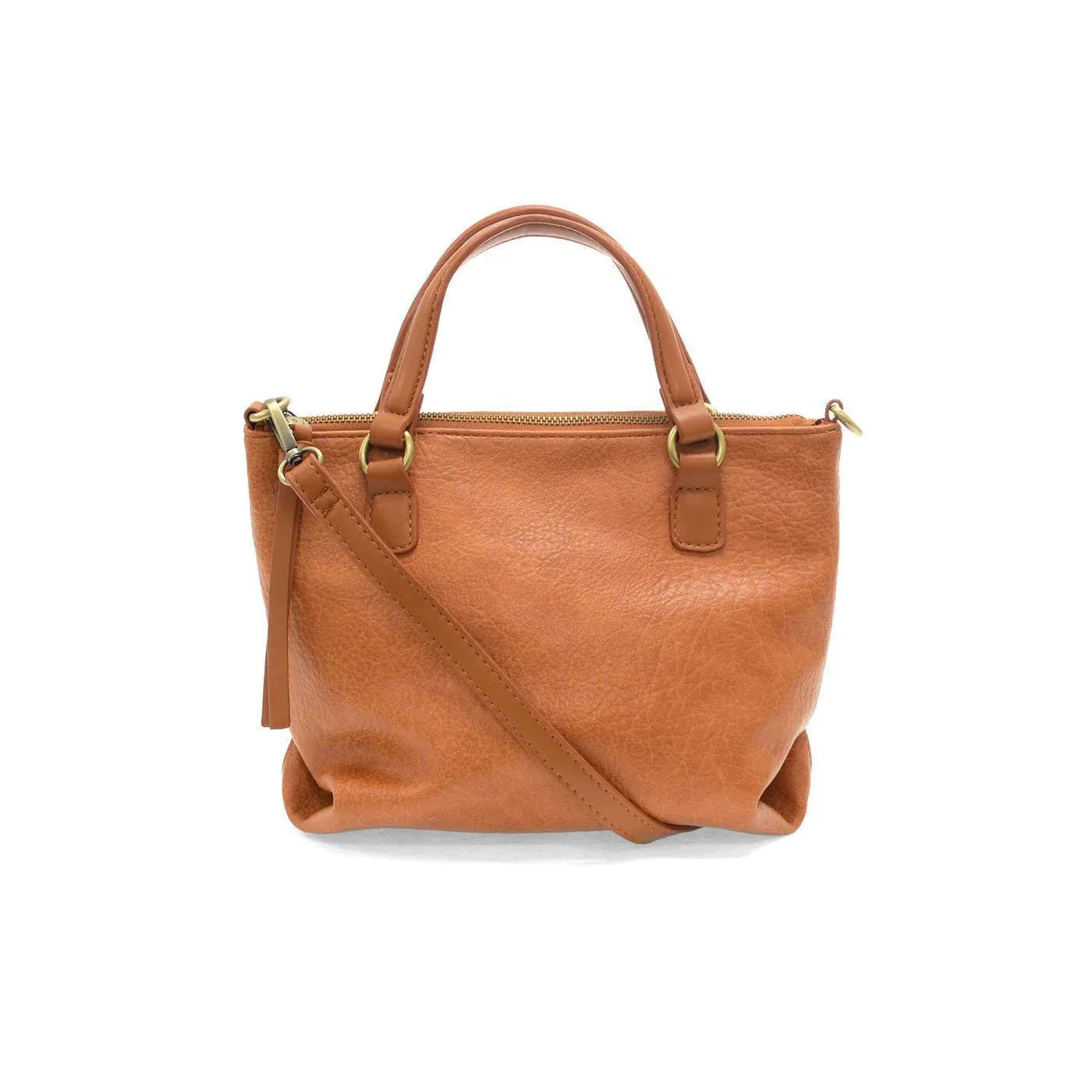 JoySusan Tallulah Mini Tote purse in soft leather with top handles and compact design, perfect for stylish everyday use.