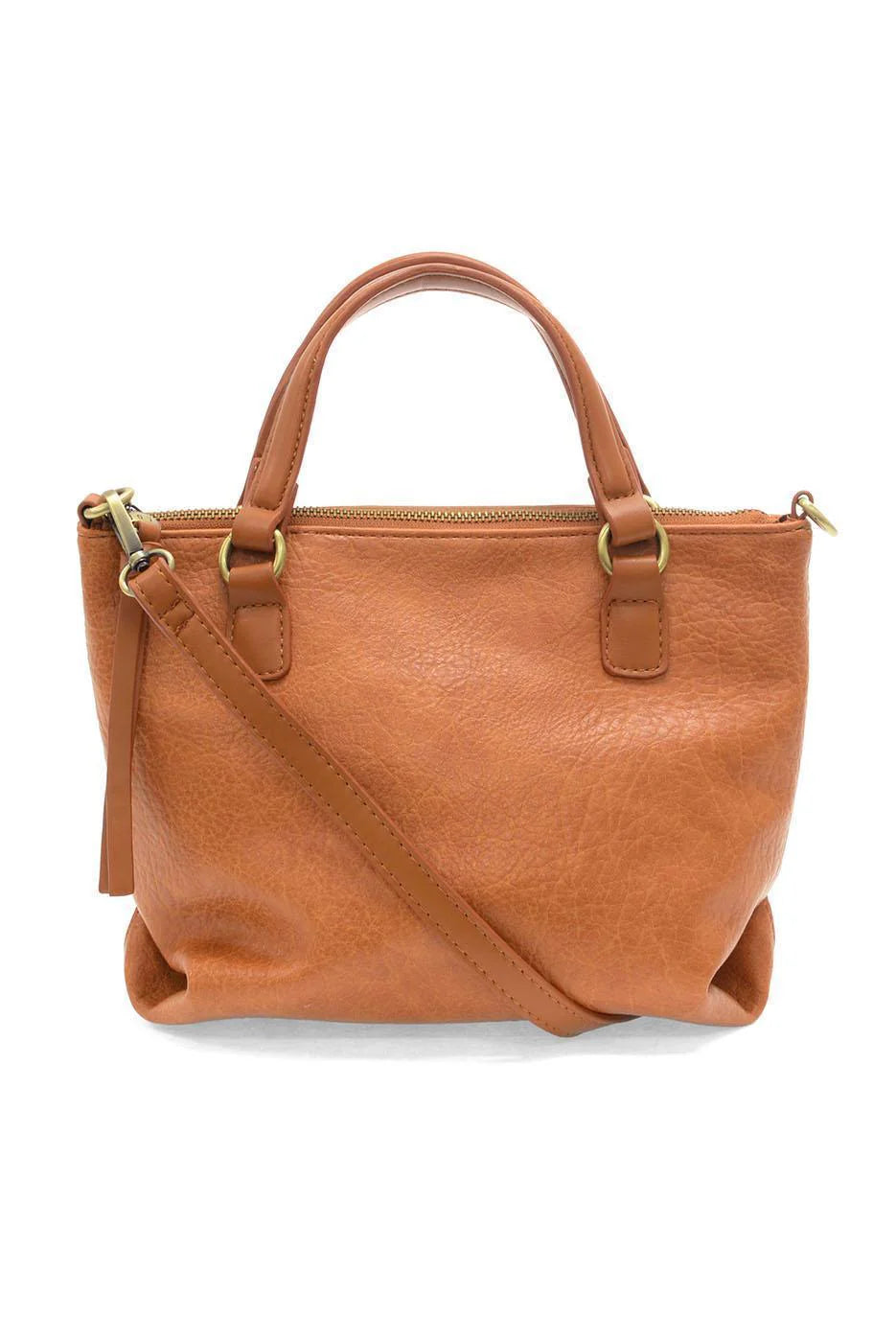 JoySusan Tallulah Mini Tote purse in soft leather with top handles and compact design, perfect for stylish everyday use.