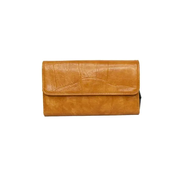 Faux Croc Marnie Mini Tri-fold Wallet - Zinnias Gift Boutique