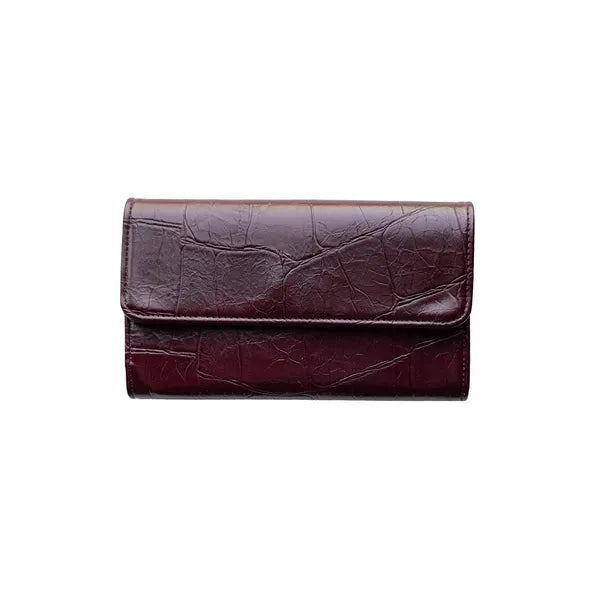 Faux Croc Marnie Mini Tri-fold Wallet - Zinnias Gift Boutique