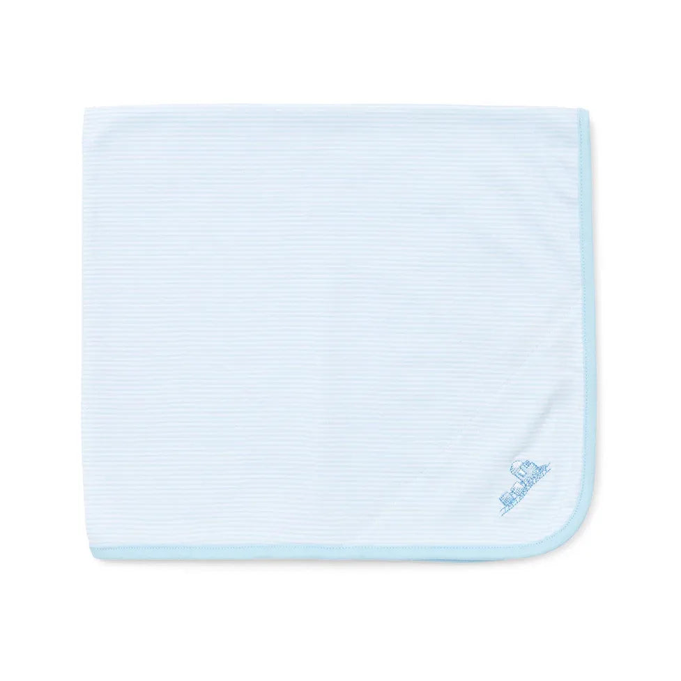 boy thanks blanket Train - Zinnias Gift Boutique