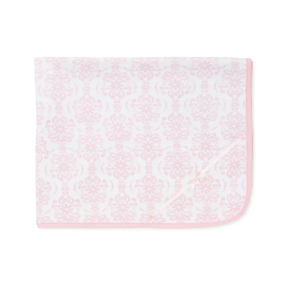 damask scroll blanket - Zinnias Gift Boutique