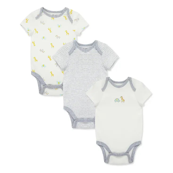 Safari 3-Pack Bodysuits - Zinnias Gift Boutique