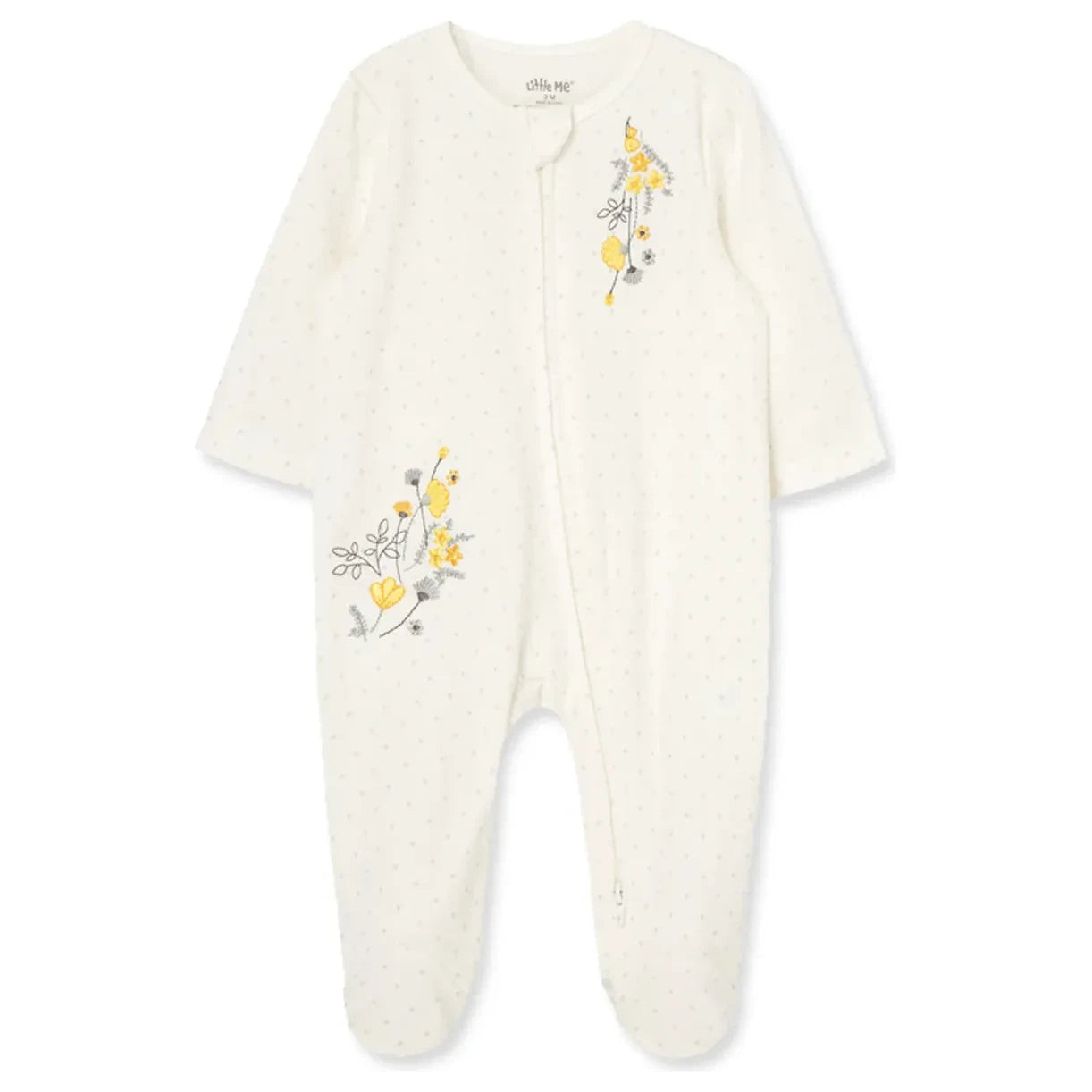 Primrose Zip Footed One-Piece - Zinnias Gift Boutique