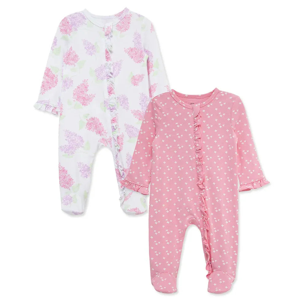 lilacs 2pk footies - Zinnias Gift Boutique