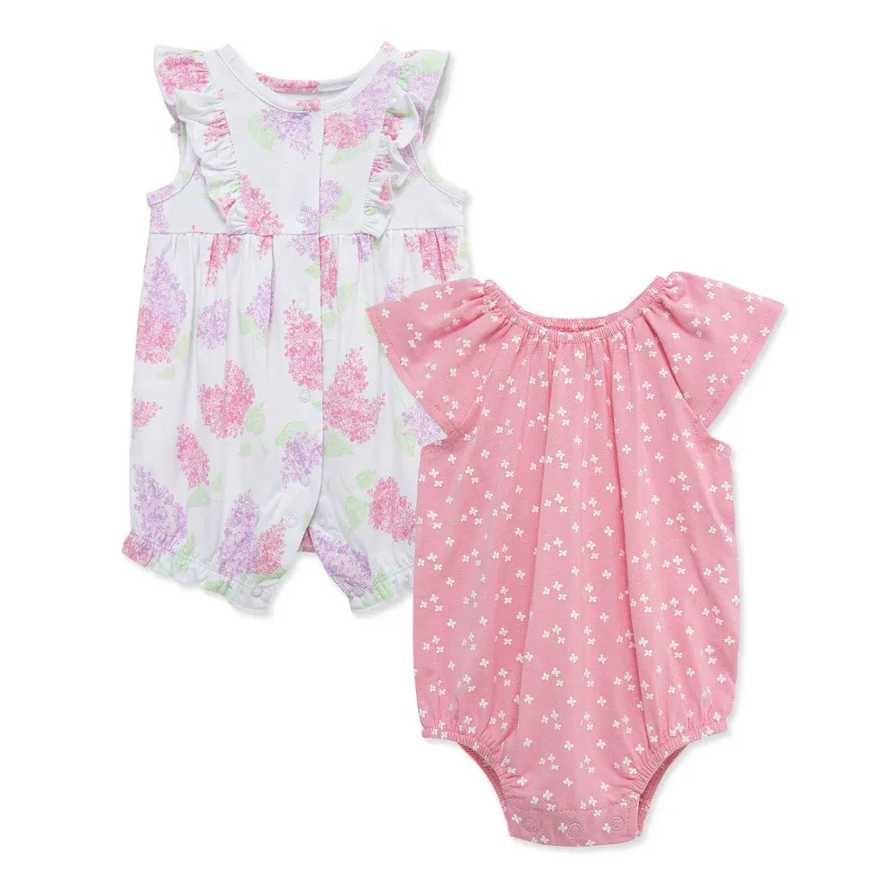 lilacs 2pk rompers - Zinnias Gift Boutique