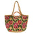 Multi Poppy Painted Nell Jute Tote - Zinnias Gift Boutique