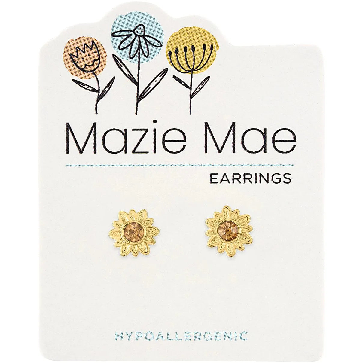 Gold Mazie Mae Earrings - Zinnias Gift Boutique