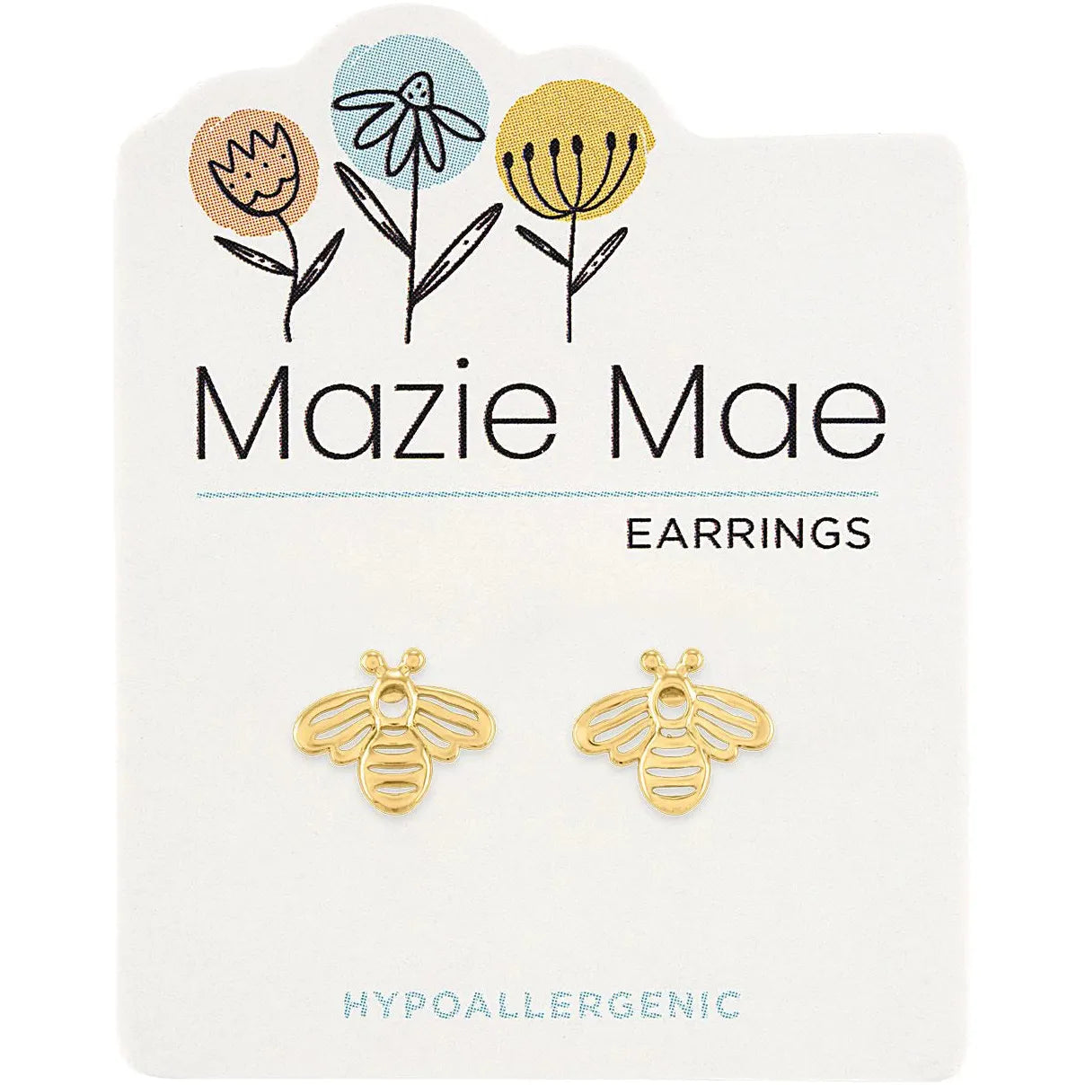 Gold Mazie Mae Earrings - Zinnias Gift Boutique