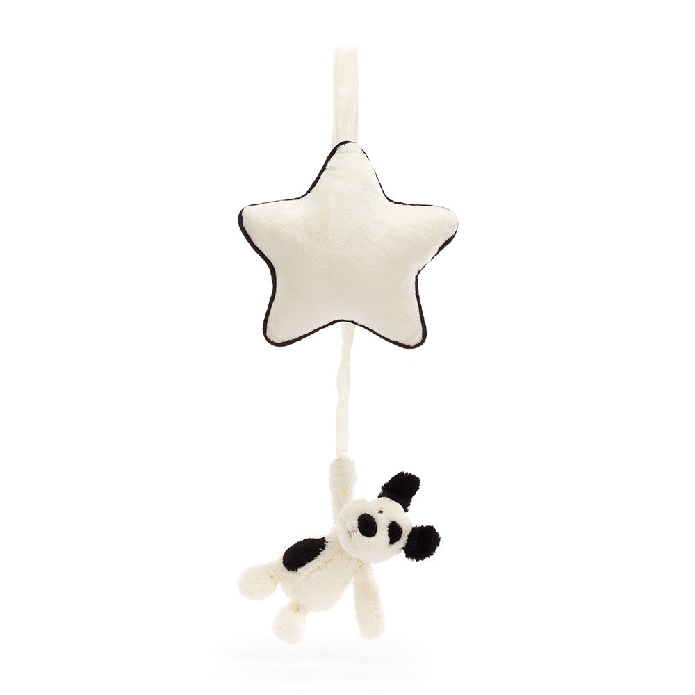 Bashful Black & Cream Puppy Musical Pull - Zinnias Gift Boutique