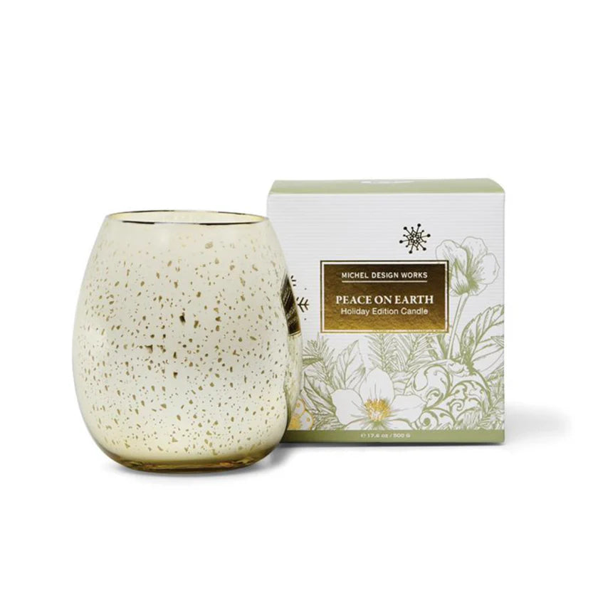 Peach On Earth Holiday Edition Candle - Zinnias Gift Boutique