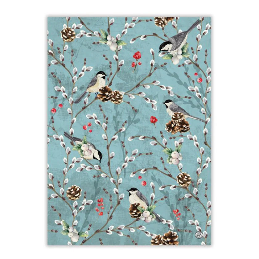 Winterberry & Balsam Kitchen Towel - Zinnias Gift Boutique