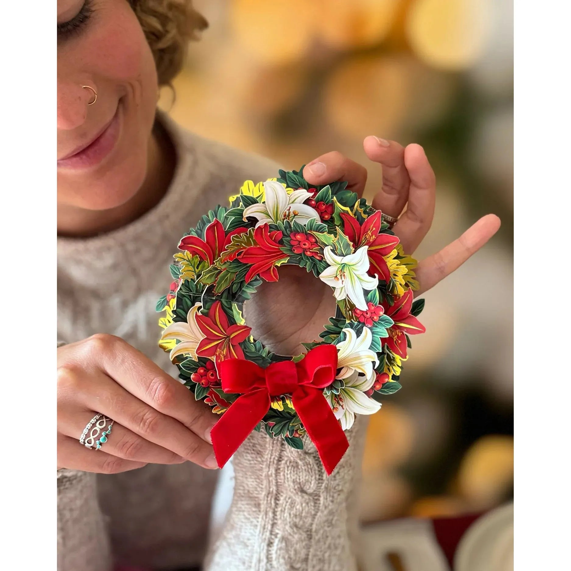 Mini holiday pop up cards - Zinnias Gift Boutique